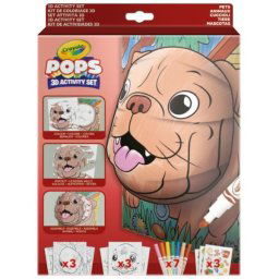 Crayola POPs: cărți de colorat 3D- animale