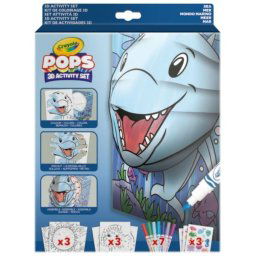 Crayola POPs 3D cărți de colorat - lumea acvatică