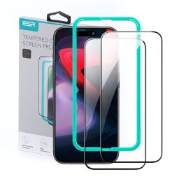 Set 2 buc. x ESR TEMPERED GLASS 2-PACK IPHONE 15 PRO BLACK