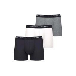 SCOTCH & SODA Lenjerie (Pack of 3) Stacked Logo Boxer 701222707 SCU005.6 white/black/grey