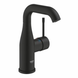 Baterie lavoar Grohe Essence New M-size, Phantom Black, negru mat