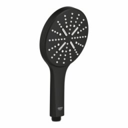 Para dus Grohe Rainshower 130 SmartActive 3 tipuri de jet, Phantom Black, negru mat