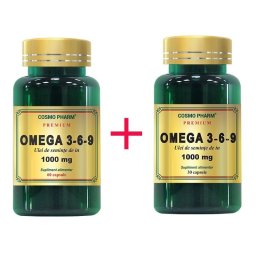 Omega 3-6-9 - Ulei de Seminte de In 1000mg Promo 90cps Cosmo Pharm