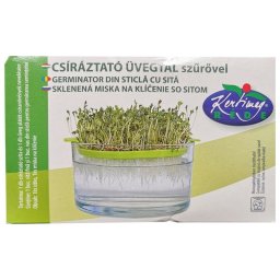 Vas de Germinare din Sticla cu Sita Kertimag