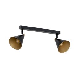 Spot LUCINDA 2xE14/7W/230V negru Argon 7170