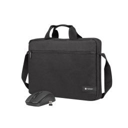 Geanta pentru laptop Wallaroo 2 + Wireless mouse Universala 15.6", Negru