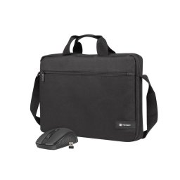 Geanta pentru laptop Wallaroo 2 + Wireless mouse Universala 15.6", Negru