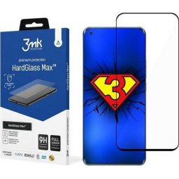 Szkło hartowane wzmocnione 3mk HardGlass Max do Xiaomi Mi 11 5G (czarna ramka) uniwersalny