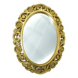 Oglinda miresei, forma ovala in stil victorian, model auriu - ILIF309043