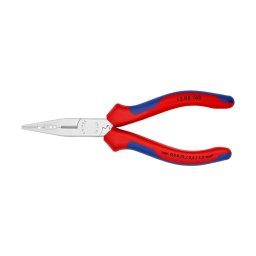 Cleste pentru cablaj KNIPEX cromat 160 mm, pentru prindere, taiere si dezizolarea conductorilor, manere multicomponent, fabricat in Germania 13 05 160