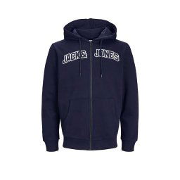 JACK & JONES Jachetă Jjroux Sweat Zip Hood 12241567 19-3923 TCX navy blazer