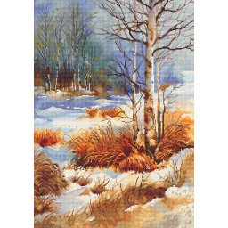 Set goblen de cusut, cu diagrama, Toamna, 22x31cm
