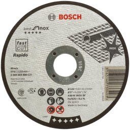 Disc de taiere pentru inox, 125 x 0.8 mm