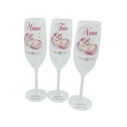 Set 3 pahare personalizate botez, Baby Unicorn - FEIS309010