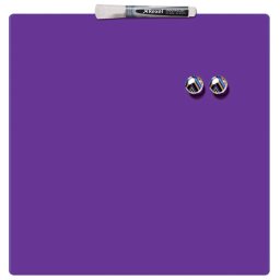 Tabla NOBO patrata, plastic, 36x36 cm, magnetica, include marker si magneti, mov