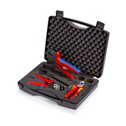 Trusa KNIPEX pentru pregatirea E i sertizarea cablurilor fotovoltaice, 1,5-6 mm ², 3 piese, fabricata A n Germania 97 91 01