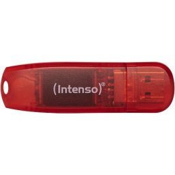 Memorie USB 128GB Intenso Rainbow Line, Rosu