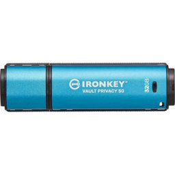 Memorie USB Kingston IronKey Vault Privacy 50, 32 GB , USB 3.2, Blue