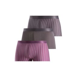 s.Oliver Boxeri 'Hipster' gri metalic / mauve / mov zmeură / alb murdar