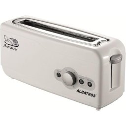 Prajitor de paine EXPRESS,2 felii, Design lung si ingust, 750 W, Alb