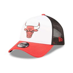 New Era sapca alba trucker team colour chicago bulls