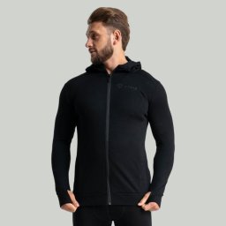 STRIX Hanorac cu fermoar MERINO I Black S