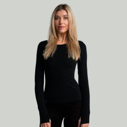 STRIX Top cu mânecă lungă pentru femei MERINO I Black L
