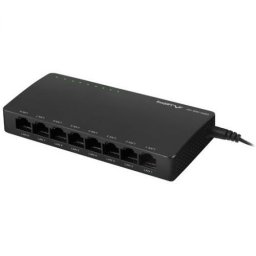 Switch Lanberg DSP2-1008-12V, 8 porturi, Negru