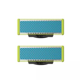 Rezerva pentru piele-ultra sensibila, otel inoxidabil, umed si uscat, kit 2 lame, pentru orice model PHILIPS OneBlade si OneBladePro, Verde
