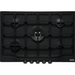 Plita incorporabila Franke Country FCH 755 4G TC BT C Matte Black 106.0691.512, 5 arzatoare gaz, 75 cm, Gratare fonta, Matte Black