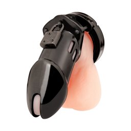 Blueline Acrylic See-Thru Chastity Cage Black