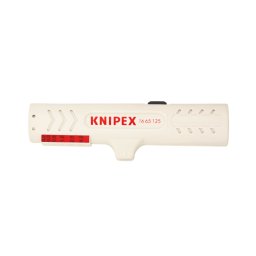 Decablator KNIPEX 125 mm pentru cabluri de date si telecomunicatii, pentru lucrari in spatii greu accesibile, fabricat in Germania 16 65 125 SB