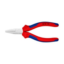Cleste cu cioc plat KNIPEX 140 mm, pentru prindere, indoire si pozitionarea componentelor, manere multicomponent, fabricat in Germania 20 05 140