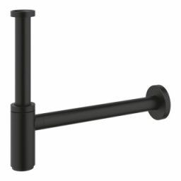 Sifon lavoar Grohe Phantom Black, negru mat