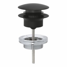 Ventil click clack pentru lavoare cu preaplin Grohe Phantom Black, negru mat