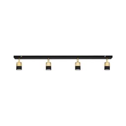 Spot LED TUBSSON 4xGU10/4,8W/230V negru/auriu