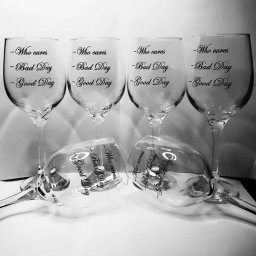 Set 6 pahare de vin personalizate prin gravura, Good Day - KLTM211009