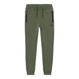 NAME IT Pantaloni bleumarin / verde închis / alb