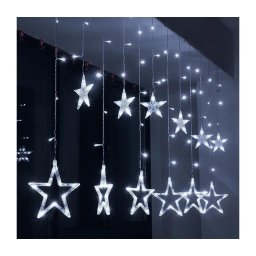 Perdea LED de Crăciun Brilagi 77xLED/3xAA/USB 1,8m alb rece