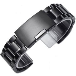 Bratara neagră tip Fossil 18mm