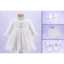 Set botez 3 piese Eveline
