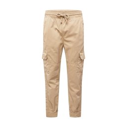 Urban Classics Pantaloni cu buzunare bej deschis