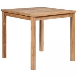 vidaXL Masă bucătărie de exterior, 80 x 80 x 77 cm, lemn masiv de tec