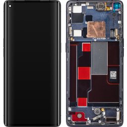 Piese si componente Display - Touchscreen Oppo Find X2 Neo, Cu Rama, Negru (Moonlight Black), Service Pack 4904017