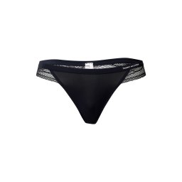Tommy Hilfiger Underwear Tanga albastru închis / alb