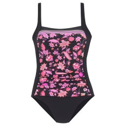 LASCANA Costum de baie întreg portocaliu / roz / negru / alb