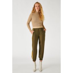 Pantaloni de damă Koton Khaki