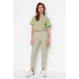 Trendyol Mint High Waist Mom Jeans