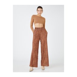 Pantaloni Koton Palazzo cu talie elastică