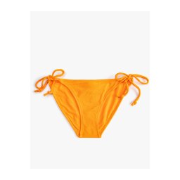 Koton Brazilian Bikini Bottoms Basic Textured Tie pe laturi.